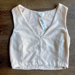 Wilfred Dauphine Crop Top Tank (NWT) Sleeveless with Silk Sz XS.